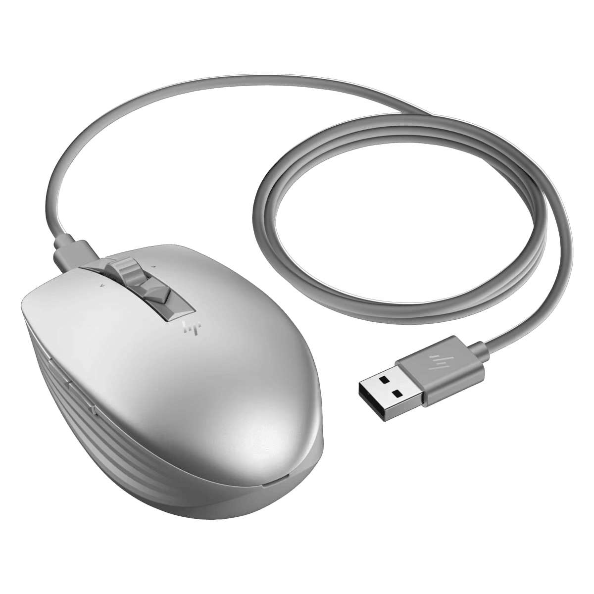 Mouse Inalámbrico Hp 710 Plata Silencioso Recargable 6E6F1AA